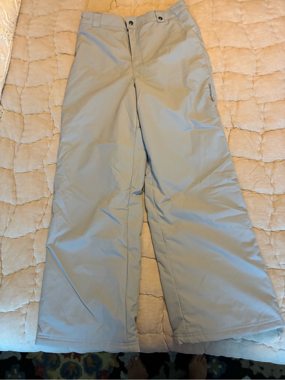 OBERMEYER Juniors Sz 18 Insulated Snowboard Ski Snow Pants Youth Teen White